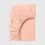 Bed linens - Jersey Fitted sheet 90/200/25cm Peach - DILIOS