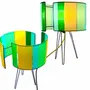 Abat-jours - LAMPE POP STRIPE LAGOA - ZARALOBO