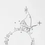 Objets de décoration - Tirage A3 - Illustration minimaliste - COSETTE ET LES LYS