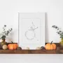 Objets de décoration - Tirage A3 - Illustration minimaliste - COSETTE ET LES LYS