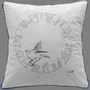 Coussins textile - Housse de coussin coton-lin, illustration minimaliste - COSETTE ET LES LYS