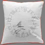 Coussins textile - Housse de coussin coton-lin, illustration minimaliste - COSETTE ET LES LYS