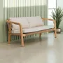 Canapés de jardin - Salon extérieur en teck massif et corde Olefin - SBH3 - BALINAISA