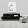 Sofas for hospitalities & contracts - Narciso Black Velvet | Sofa and armchair - CREARTE COLLECTIONS