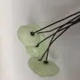 Floral decoration - Small Glass Flower For Outside In White On Flexible Stem - CARNEOL GLASS