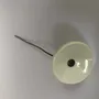 Floral decoration - Small Glass Flower For Outside In White On Flexible Stem - CARNEOL GLASS