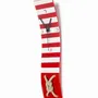 Clocks - Nautic red-white wall clock 10x41 cm - CARNEOL GLASS