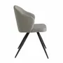 Chaises - Chaise de table à manger rembourrée en tissu gris - ANGEL CERDÁ