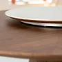 Tables Salle à Manger - Table à manger rotative ronde en noyer - ANGEL CERDÁ
