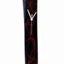 Horloges - Horloge murale Geo noir-rouge 6x41 cm - CARNEOL GLASS