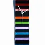 Clocks - Rainbow black-rainbow wall clock 10x41 cm - CARNEOL GLASS