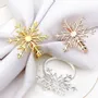 Christmas table settings - Napkin ring - Christmas snowflake - silver or gold - SOSTRAW & SMARTTHINGS