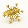 Christmas table settings - Napkin ring - Christmas snowflake - silver or gold - SOSTRAW & SMARTTHINGS
