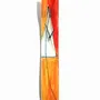 Clocks - Geometry orange-white wall clock 10x70 cm - CARNEOL GLASS