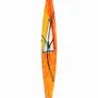 Clocks - Geometry orange-white wall clock 10x74 cm - CARNEOL GLASS