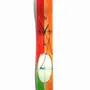 Clocks - Geometry red-green wall clock 10x70 cm - CARNEOL GLASS