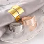 Christmas table settings - Napkin ring - Flat and round - Silver or gold - SOSTRAW & SMARTTHINGS