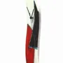 Clocks - Geometry white-red wall clock 10x41 cm - CARNEOL GLASS
