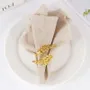 Christmas table settings - Napkin ring - Double Leaf - Silver or Gold - SOSTRAW & SMARTTHINGS