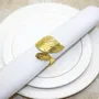 Christmas table settings - Napkin ring - Large Leaf - Silver or Gold - SOSTRAW & SMARTTHINGS