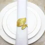 Christmas table settings - Napkin ring - Large Leaf - Silver or Gold - SOSTRAW & SMARTTHINGS