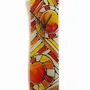 Clocks - Andalusia Red-Orange wall clock 10x41 cm - CARNEOL GLASS