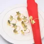 Christmas table settings - Napkin ring - ginkgo leaf - silver or gold - SOSTRAW & SMARTTHINGS