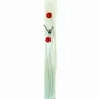 Horloges - Horloge murale Poppy blanc-rouge 8x98 cm - CARNEOL GLASS