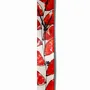 Horloges - Horloge murale en forme de feuille rouge-orange 6x41 cm - CARNEOL GLASS