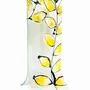 Vases - Vase à base transparente, motif de feuille d'or jaune au format 14x36 - CARNEOL GLASS