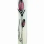 Clocks - Tulip wall clock with fuscia tulips 6x41 cm - CARNEOL GLASS