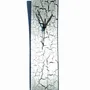 Horloges - Horloge murale en argent craquelé 10x41 cm - CARNEOL GLASS