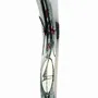 Clocks - Geometry grey-red wall clock 6x41 cm - CARNEOL GLASS