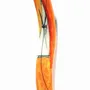 Clocks - Geometry orange-white wall clock 10x41 cm - CARNEOL GLASS
