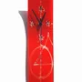 Clocks - Geometry red wall clock 10x41 cm - CARNEOL GLASS