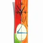 Horloges - Horloge murale Geometry rouge-vert 10x41 cm - CARNEOL GLASS