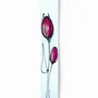 Horloges - Horloge murale tulipe avec tulipe fuscia 10x70 cm - CARNEOL GLASS