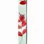 Horloges - Horloge murale Leaf rouge-orange 10x70 cm - CARNEOL GLASS