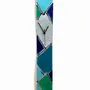 Clocks - Patchwork Dark Blue-Silver Wall clock 10x70 cm - CARNEOL GLASS