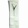 Horloges - Horloge murale blanche et blanche tachetée 10x41 cm - CARNEOL GLASS