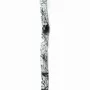Clocks - Natural transparent-black wall clock 8x98 cm - CARNEOL GLASS