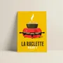 Affiches - Affiche La Raclette : Jaune - COSYNÉVÉ - MOUNTAIN POSTERS