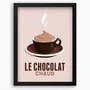 Affiches - Affiche encadrée Le Chocolat Chaud : Beige - COSYNÉVÉ - MOUNTAIN POSTERS