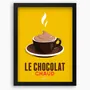 Affiches - Affiche encadrée Le Chocolat Chaud : Jaune - COSYNÉVÉ - MOUNTAIN POSTERS