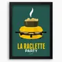Affiches - Affiche encadrée La Raclette : Verte - COSYNÉVÉ - MOUNTAIN POSTERS