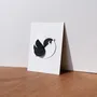 Gifts - BIRD OISO® object card - With black aluminum frame - OISO