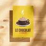 Carterie - Carte postale Le Chocolat Chaud : Jaune - COSYNÉVÉ - MOUNTAIN POSTERS