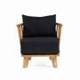 Fauteuils - Le Fauteuil Une Place Malawi - Naturel Noir - BAZAR BIZAR LIVING