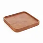 Everyday plates - The Teak Square Plate - Natural - XS - BAZAR BIZAR LIVING
