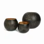 Candles - The Pierced Ball - Black Gold - L - BAZAR BIZAR LIVING